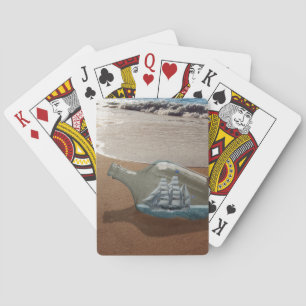 TROPICAL SHIP IN BOTTLE Classic Playing Cards
