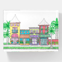 Tropical Shops Paperweight