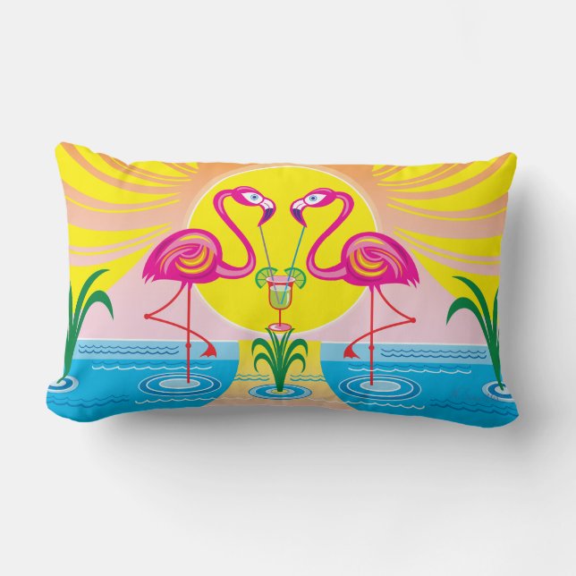 Tropical Sips Lumbar Cushion (Front)