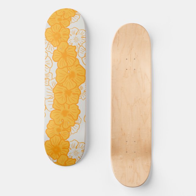 Tropical skateboard hau hibiscus (Front)