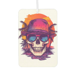 Tropical Skull Vibe Car Air Freshener