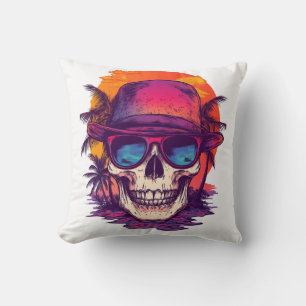 Tropical Skull Vibe Cushion