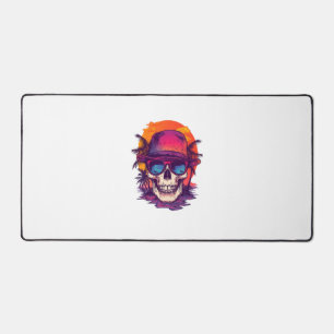 Tropical Skull Vibe Desk Mat