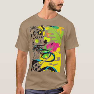 Tropical snake pattern  T-Shirt