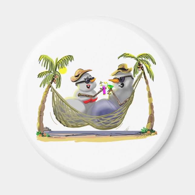 tRoPiCaL sNoWcOuPLe Magnet (Front)