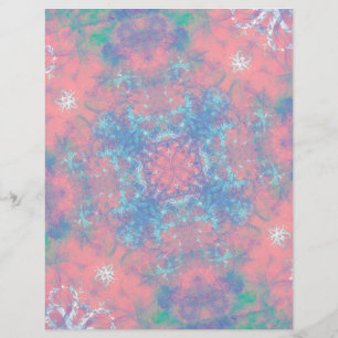 Tropical Snowflake Collage Papers Collection #6