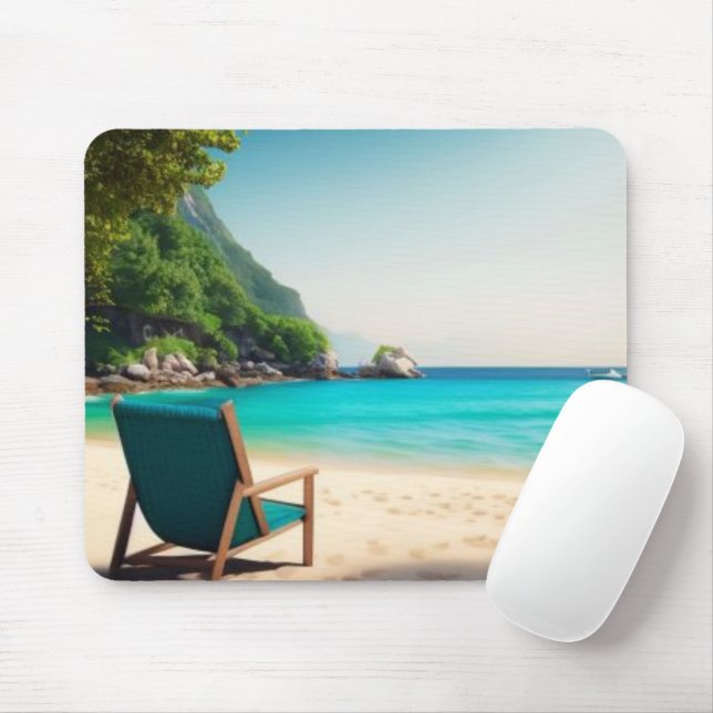 Tropical Solitude Mouse Pad (With Mouse)
