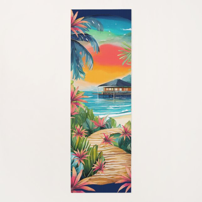 Tropical Spa Bliss Yoga Mat (Back)