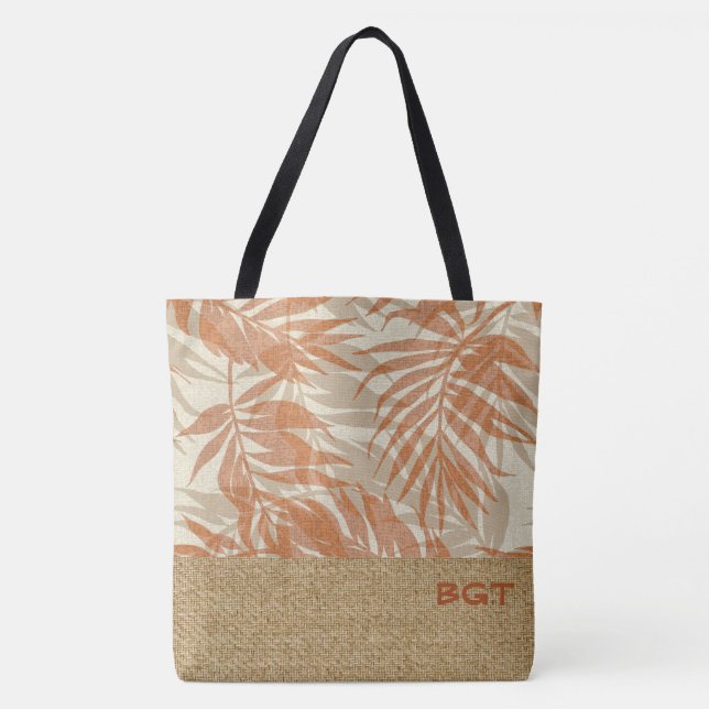 Tropical Spa Coordinates- Areca Palms Beach Bag (Front)
