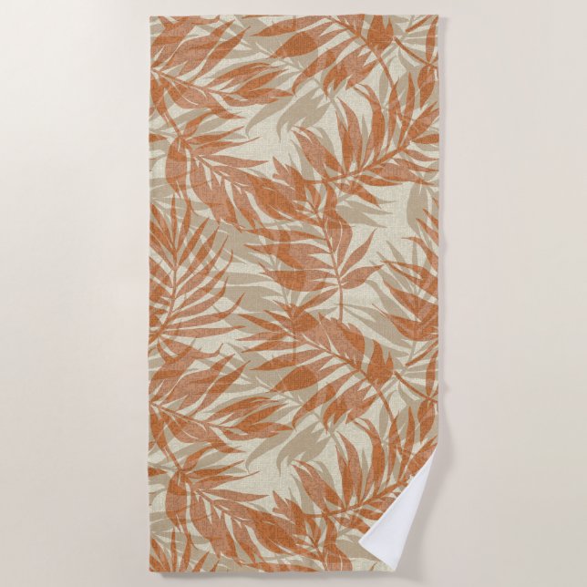 Tropical Spa Coordinates- Areca Palms Hawaiian Beach Towel (Front)