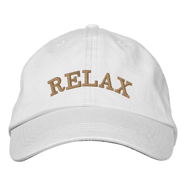 Tropical Spa Coordinates- Relax Embroidered Hat (Front)