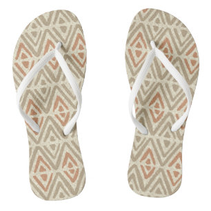 Tropical Spa Coordinates- Tribal Zig Zag Thongs