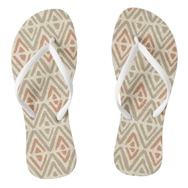 Tropical Spa Coordinates- Tribal Zig Zag Thongs (Footbed)
