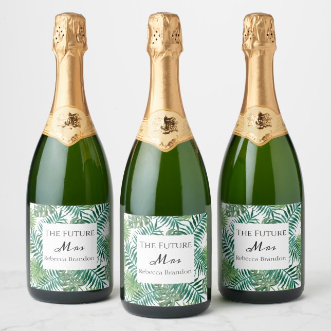 Tropical Sparkling Wine Future Mrs. Bachelorette L Label (Bottles)