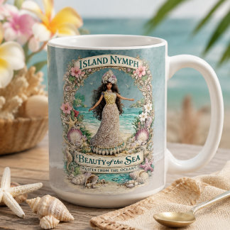 Tropical Spiritual Ocean Fantasy Artwork Coffee Mug