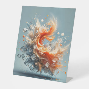 Tropical Splash Pedestal Sign
