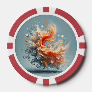 Tropical Splash Poker Chips