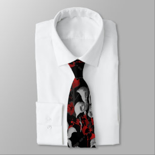 Tropical Splat Handpainted Hawaiian 2-sided Print Tie