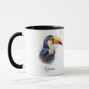 Tropical Splendour Toucan, custom Mug