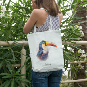Tropical Splendour Toucan, custom Tote Bag