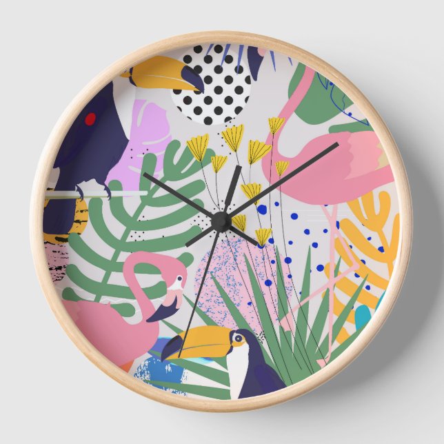 Tropical Spring Clock (Front)