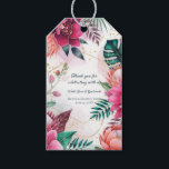 Tropical Stardust Garden Floral Paradise Wedding  Gift Tags<br><div class="desc">Matching items available.</div>