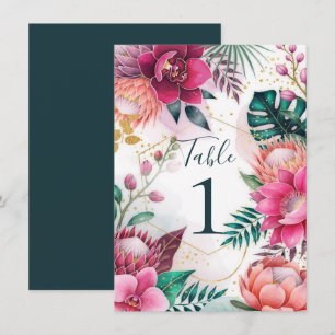 Tropical Stardust Garden Floral Paradise Wedding  Invitation