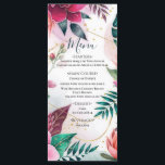 Tropical Stardust Garden Floral Paradise Wedding  Menu<br><div class="desc">Menu. Matching items in this design are available.</div>