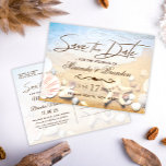 Tropical Starfish Beach Wedding Save the Date Announcement Postcard<br><div class="desc">Say 'hello' to your perfect solution to the wedding save the date stress. Our Tropical Starfish Beach Wedding 'Save the Date' Announcement Postcards are designed with love by Mylini Design and offer a unique touch to your wedding preparation. They feature a stylish beach theme, adorned with elements like starfish and...</div>