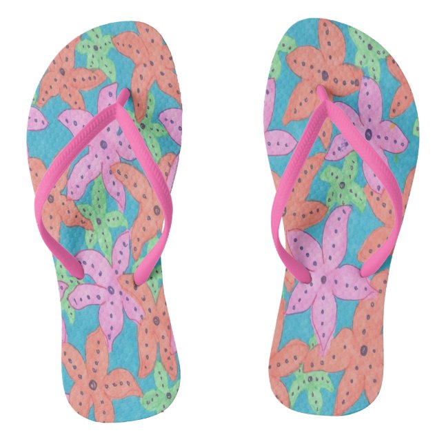Tropical Starfish Flipflops (Footbed)