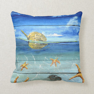 Tropical StarfishThrow Pillow 16" x 16"