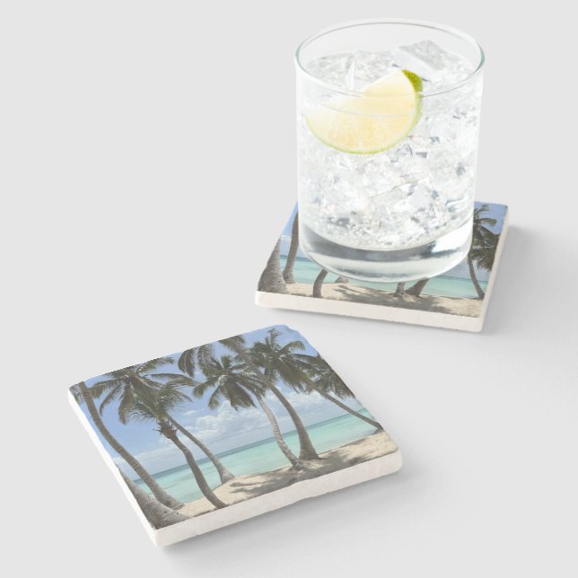 Tropical Stone Coaster (Side)