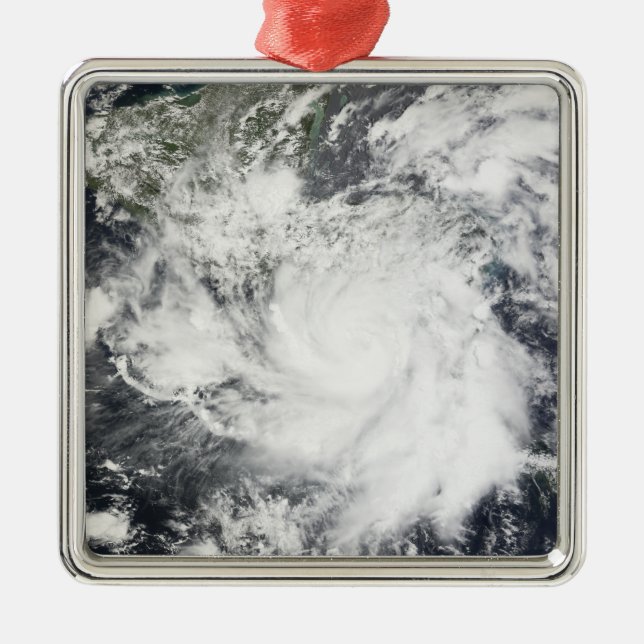 Tropical Storm Alma Metal Tree Decoration (Front)
