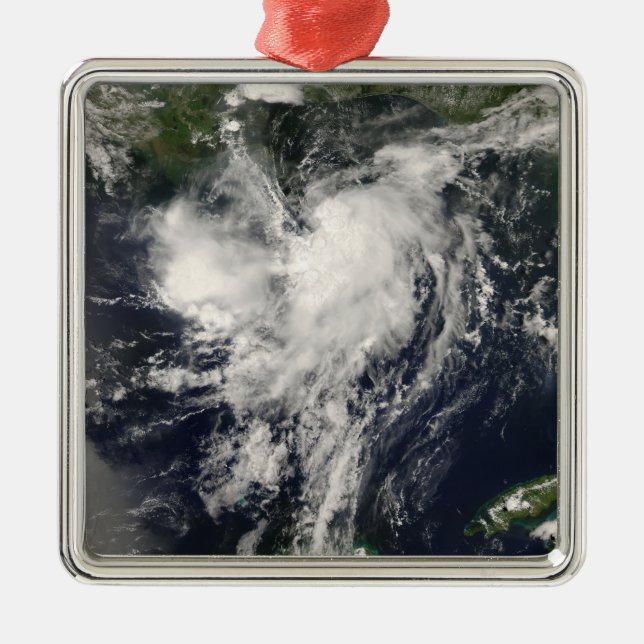 Tropical Storm Edouard Metal Tree Decoration (Front)