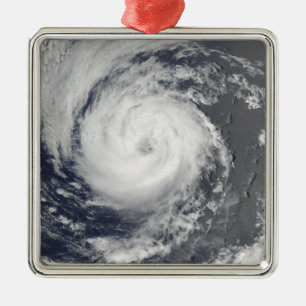 Tropical Storm Guillermo Metal Ornament
