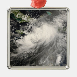 Tropical Storm Gustav in the Caribbean Sea Metal Ornament