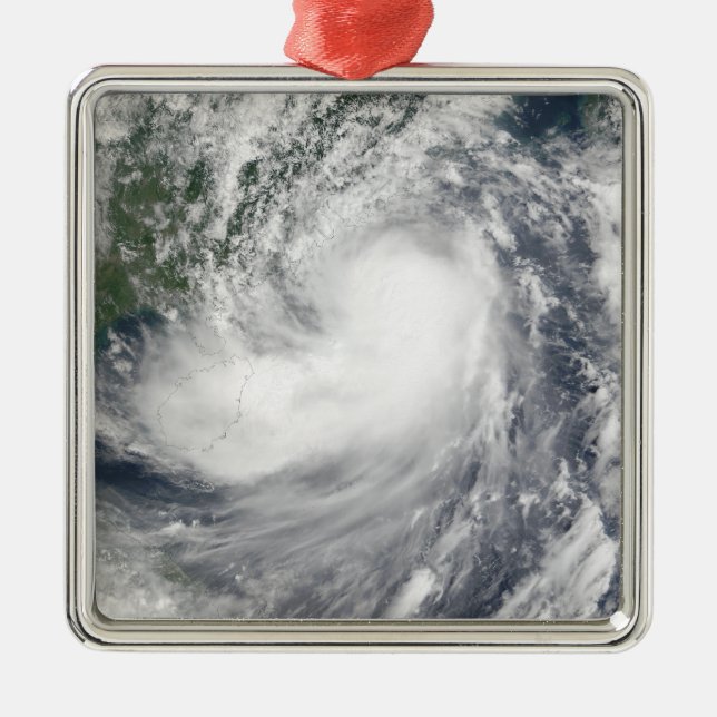 Tropical Storm Hagupit Metal Ornament (Front)