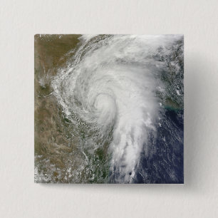 Tropical Storm Hermine over Texas 15 Cm Square Badge