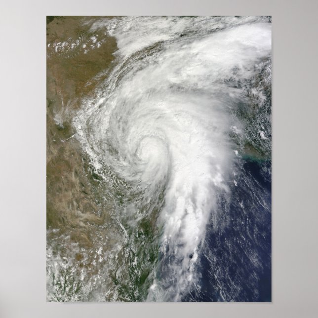 Tropical Storm Hermine over Texas Poster (Front)