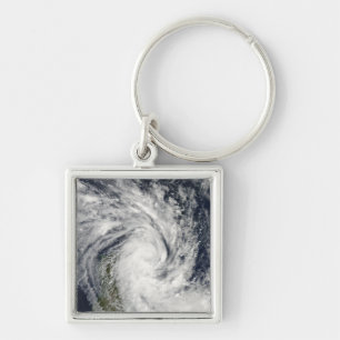Tropical Storm Jade coming ashore over Madagasc Key Ring