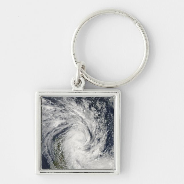 Tropical Storm Jade coming ashore over Madagasc Key Ring (Front)
