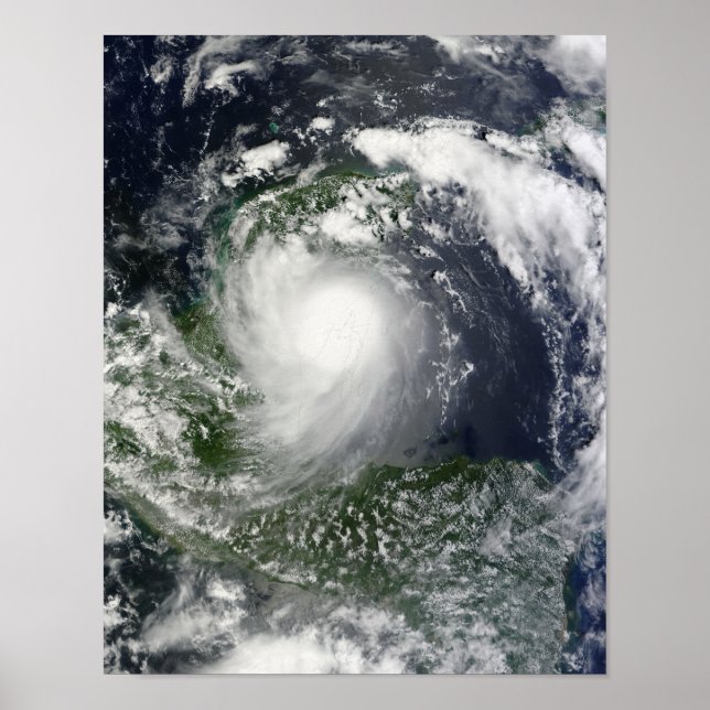 Tropical Storm Karl over the Yucatan Peninsula Poster (Front)
