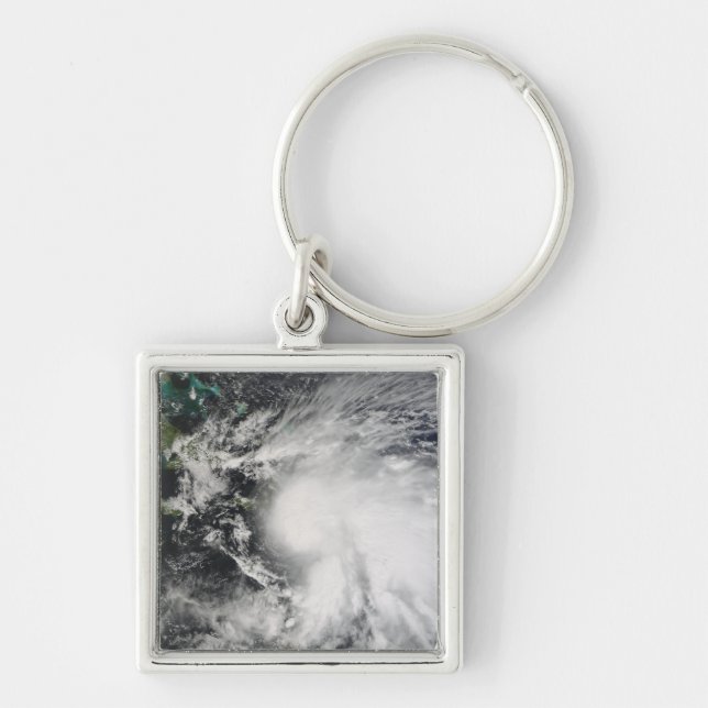 Tropical Storm Noel over Haiti Key Ring (Front)