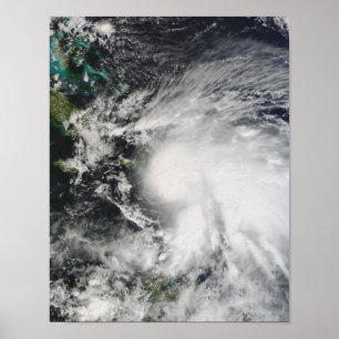 Tropical Storm Noel over Haiti Poster
