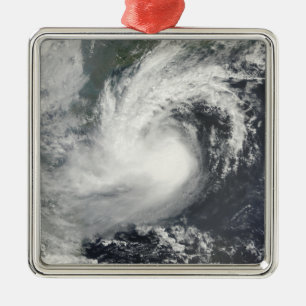 Tropical Storm Parma approaching China and Viet Metal Ornament