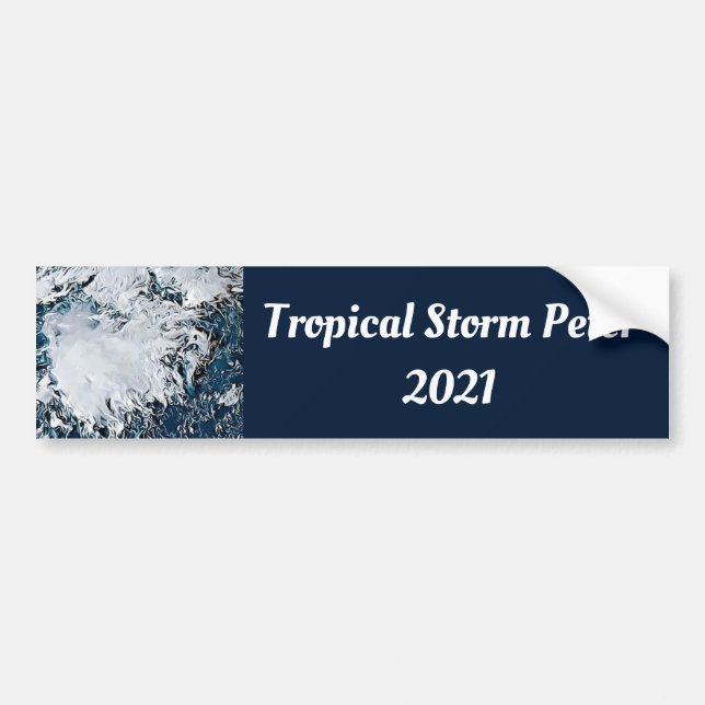 Tropical Storm Peter 2021 Car    Bumper Sticker (Front)