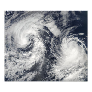 Tropical storms Boris and Cristina Photo Print
