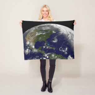 Tropical Storms On Planet Earth. Fleece Blanket