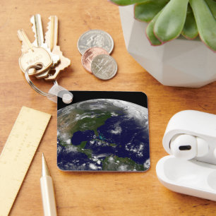 Tropical Storms On Planet Earth. Key Ring