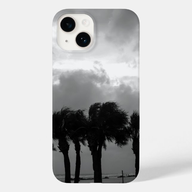 Tropical Stormy Skies Grayscale Case-Mate iPhone C Case (Back)